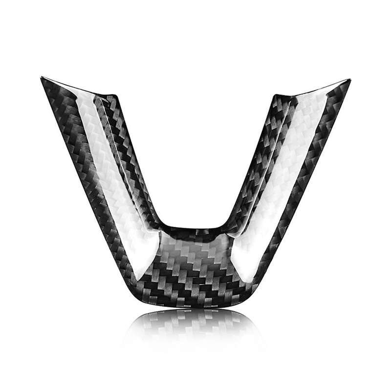 Car Steering Wheel Cover Trim Sticker Carbon Fiber for Model 3 2024 Model3 Interior Accessories