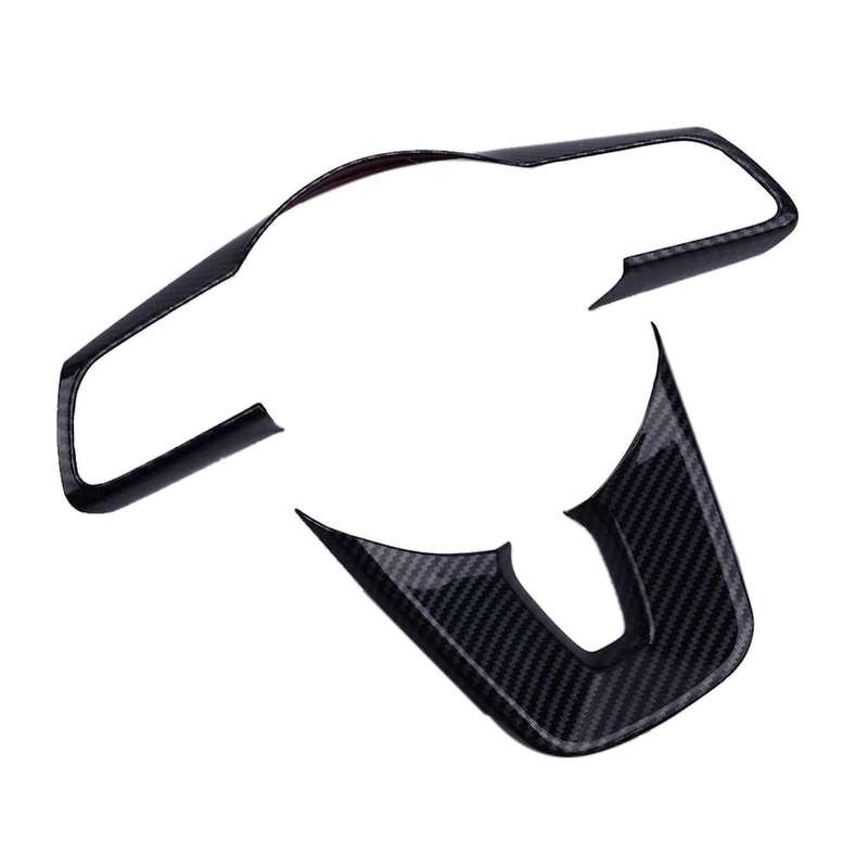 Car Steering Wheel Cover Trim Frame ABS Carbon Fiber Style for Forte Cerato 2019 Car Accessories