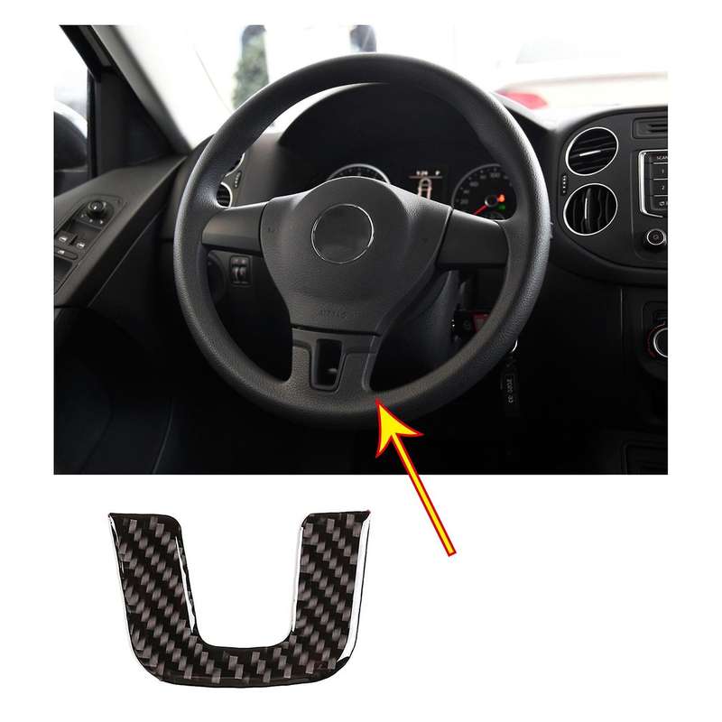 Car Steering Wheel Cover Trim Frame Decoration Sticker for 2010-2016
