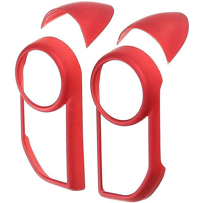 Car Steering Wheel Decor Frame Cover Trim for Sport, 5 Accessories (Button Style)