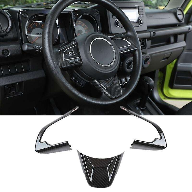 Car Steering Wheel Decoration Cover Trim Stickers for Jimny 2019 2020 2021 2022 Accessories, Abs Car