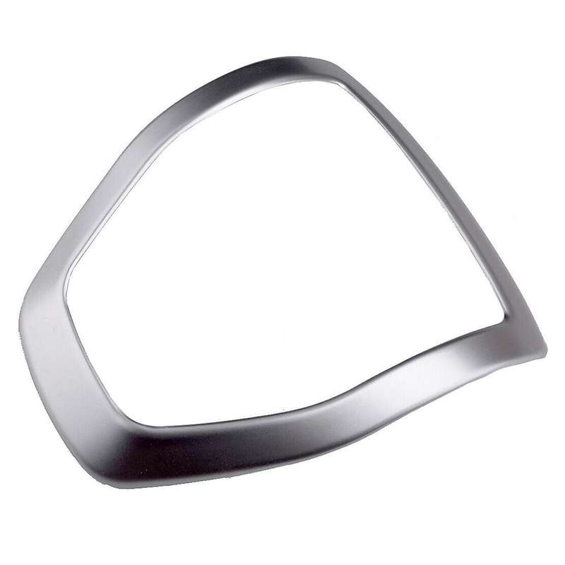 Car Steering Wheel Decoration Cover Trim Sticker for 2015 2016 2017 2018 2019, Silver