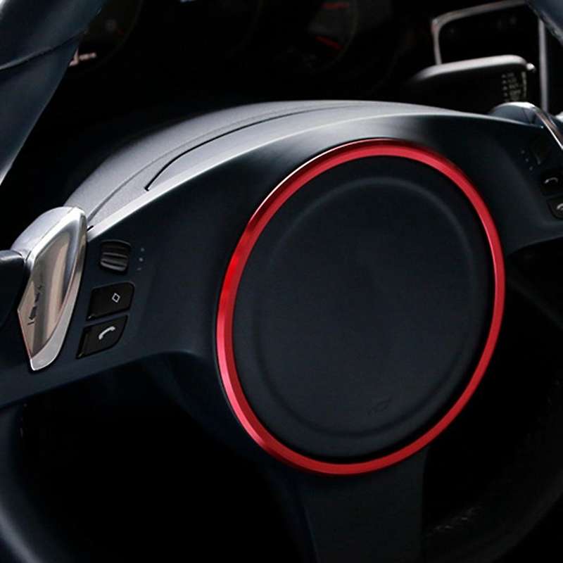 Car Steering Wheel Decoration Ring Sticker Styling for 718 911 Accessories Type A