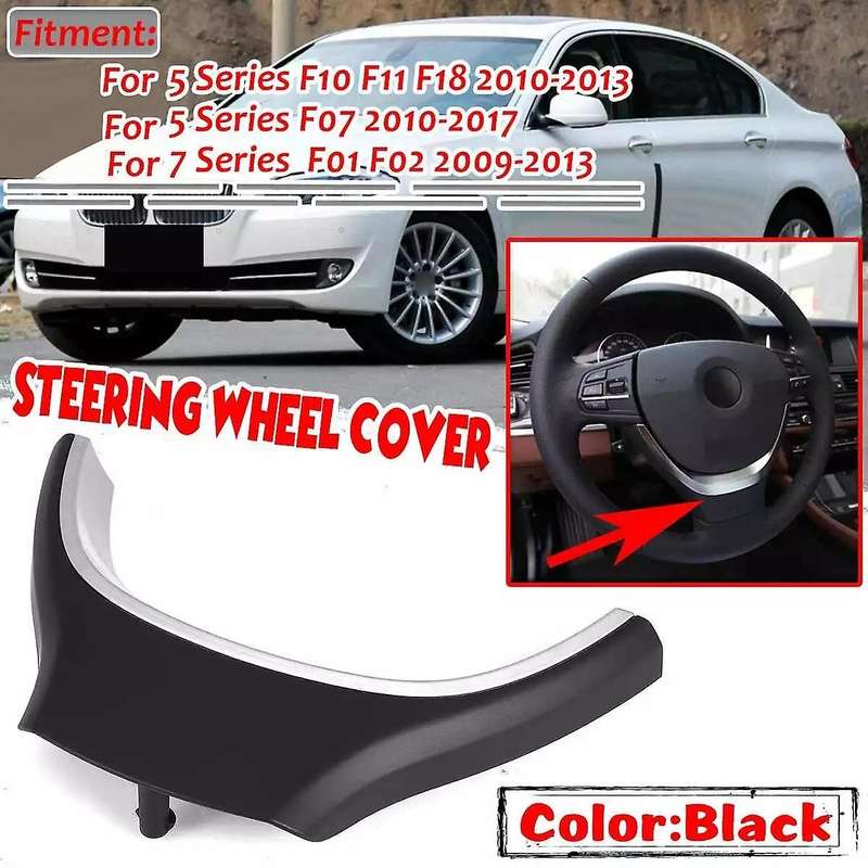 Car Steering Wheel Decorative Cover Frame for Bmw 5 Series 7 Series F10 F11 F18 F07 F01 F02 520 523