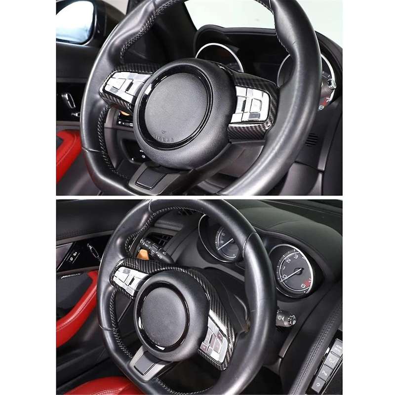 Car Steering Wheel Frame Cover Trim Sticker Accessories for F-TYPE 2013-2023