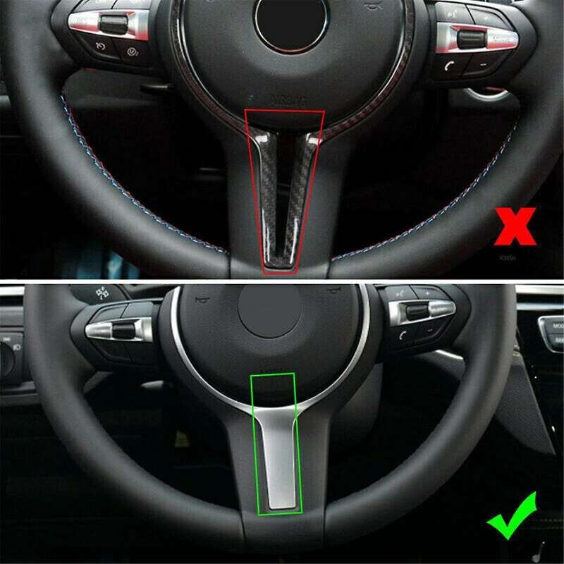 Car Steering Wheel Insert Trim Cover Sticker for F Chassis F22 F30 F32 F10 F12 F15 Steering Wheel De