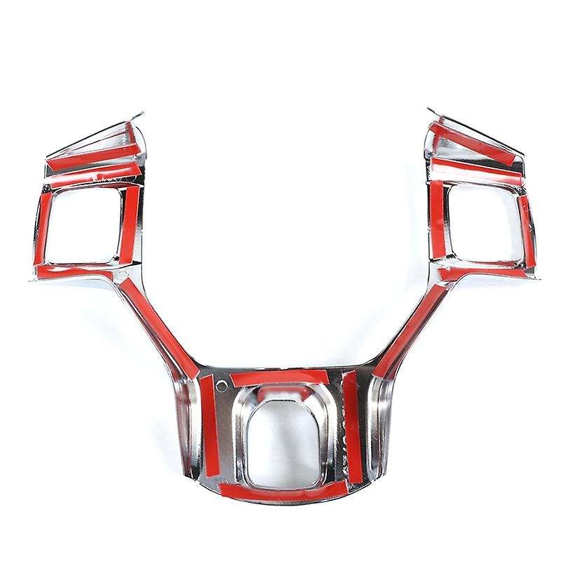 Car Steering Wheel Interior Cover Trim for RAM 1500 2500 3500 2010-2017 Accessories, Silver