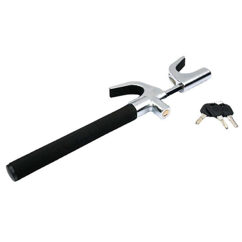 Car Steering Wheel Lock, Wheel Lock, Vehicle Anti-Theft Lock Adjustable Length Clip Double Hook
