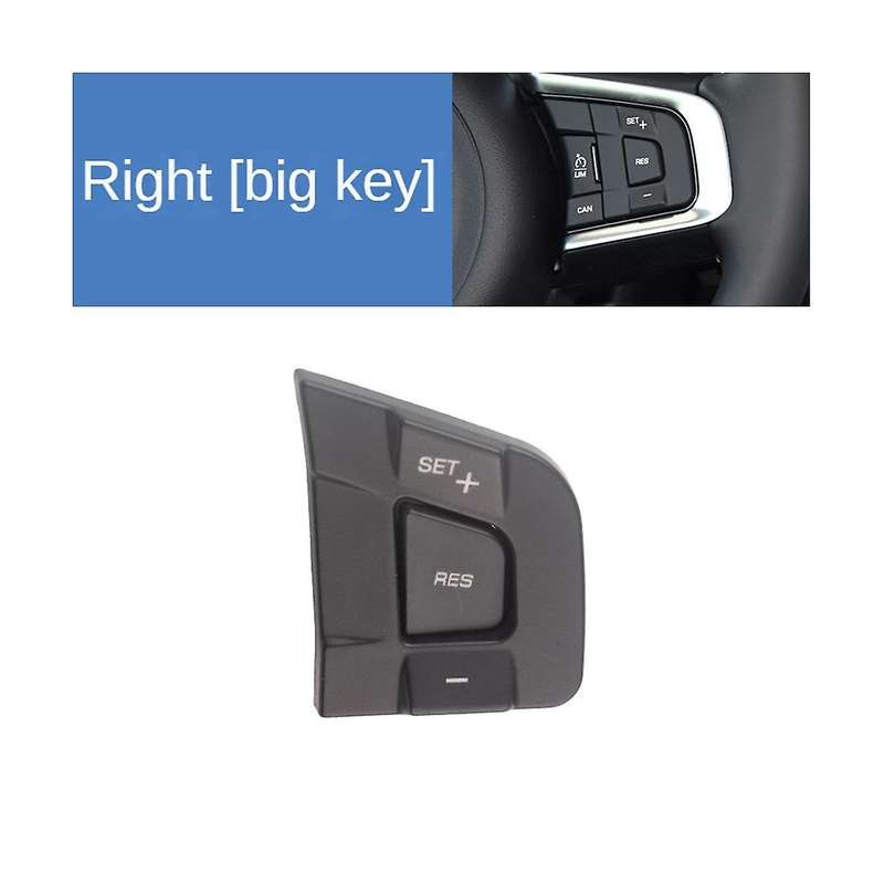 Car Steering Wheel Multi-Function Button Switch Button Cover for Sport XE XF(Left)