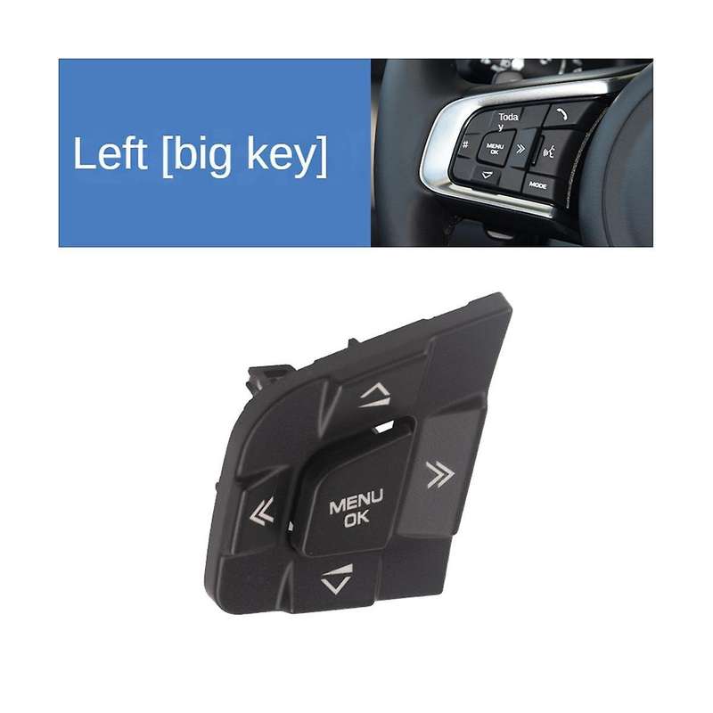 Car Steering Wheel Multi-Function Button Switch Button Cover for Sport XE XF(Left)