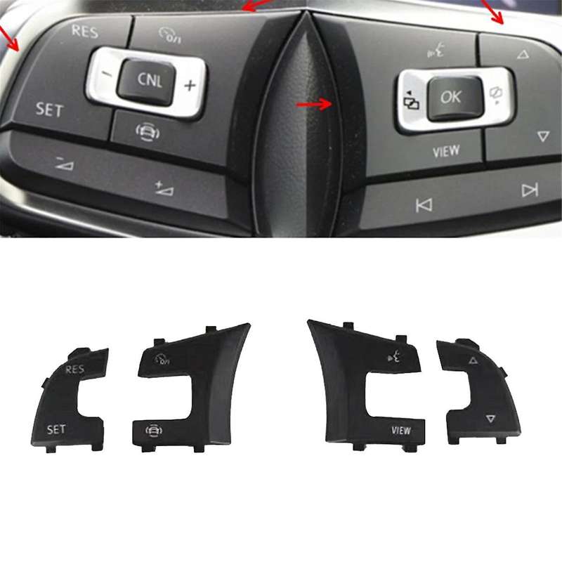 Car Steering Wheel Multifunction Button Cover 5G0959442 for Golf 7 7.5 TRoc GLI GTE