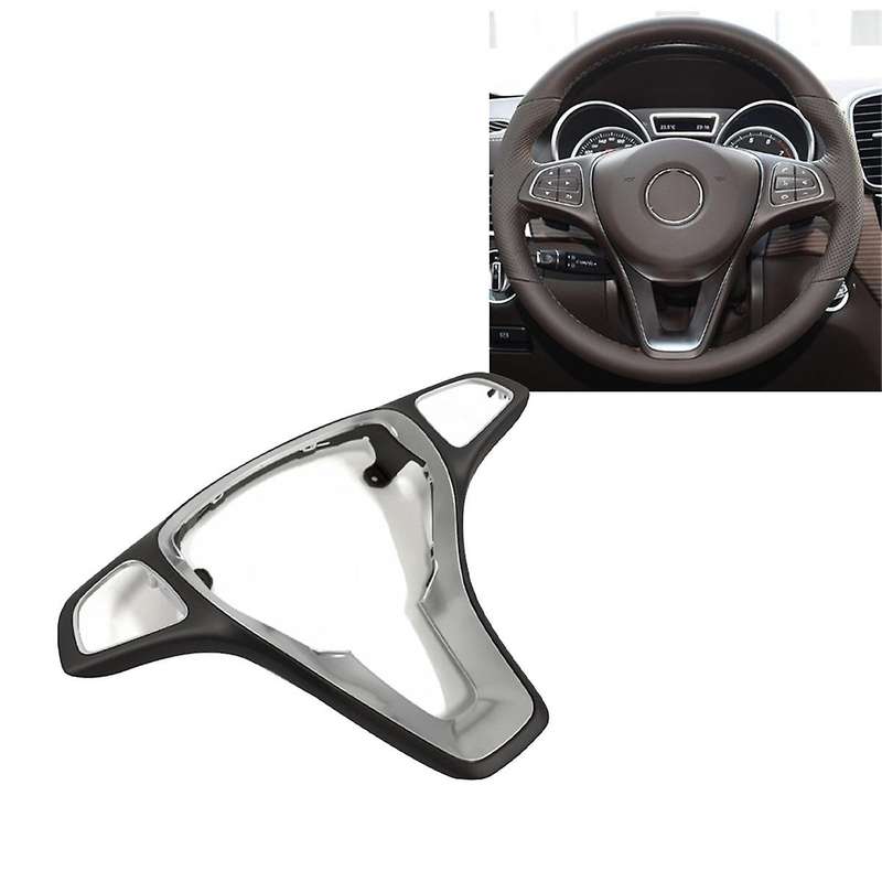 Car Steering Wheel Panel Cover for W176 W246 W205 W213 W218 W117 W292 W166 W447 W156 X253 W448 Mocha