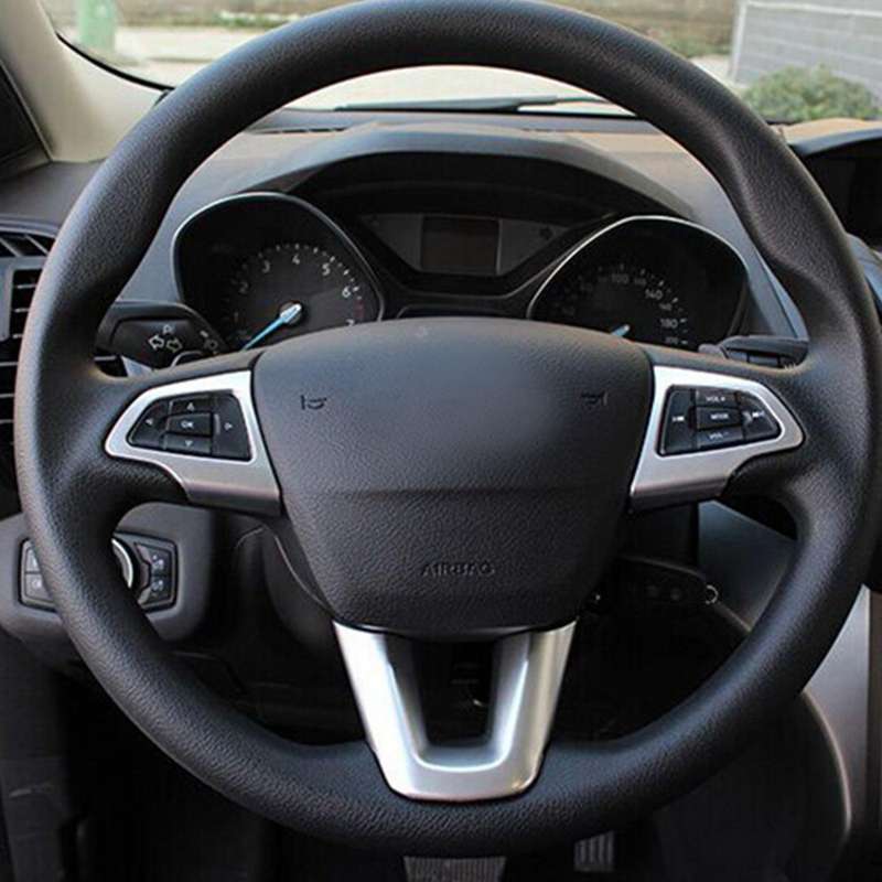 Car Steering Wheel Protection Cover Trim Sticker for Kuga Escape 2017 Accessories