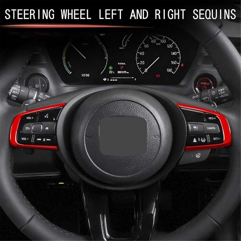 Car Steering Wheel Sequins Steering Wheel Trim Cover Steering Wheel Button Cover for Vezel Rv 2021