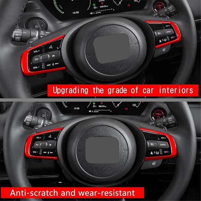 Car Steering Wheel Sequins Steering Wheel Trim Cover Steering Wheel Button Cover for Vezel Rv 2021