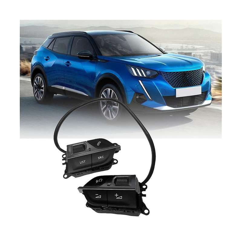 Car Steering Wheel Switch 9812313777 98255044zd for 208 2008 3008 C5 C3 C84 Multifunctional Buttons
