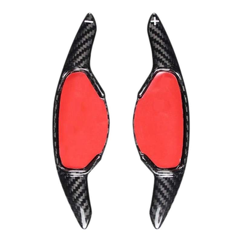 Car Steering Wheel Shifter Paddle Extension Sticker for Q50 Qx50 Qx55 Qx60 Q60 S Coupe Carbon Fiber
