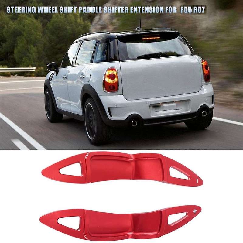 Car Steering Wheel Shift Paddle Shifter Extension for Mini F55 R57,red