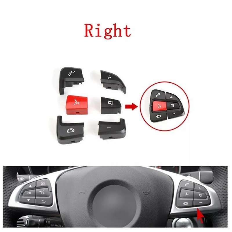 Car Steering Wheel Switch Button Cover Repair Kit for 2015-19 GLC 2014-18 W205 A0999050200,A0999050