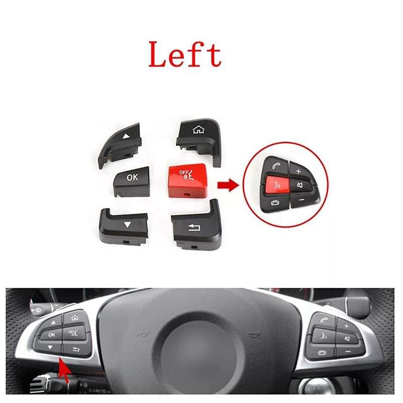Car Steering Wheel Switch Button Cover Repair Kit for 2015-19 GLC 2014-18 W205 A0999050200,A0999050