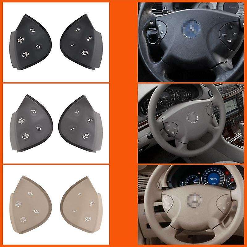 Car Steering Wheel Switch Control Button Trim Cover for Mercedes- E-class W211 E320 E350 E550 2003-