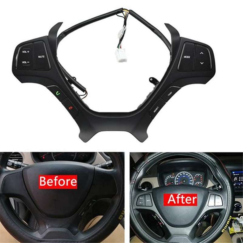 Car Steering Wheel Switch for I10 2014 2015 2016 2017 Steering Wheel Audio Control Button