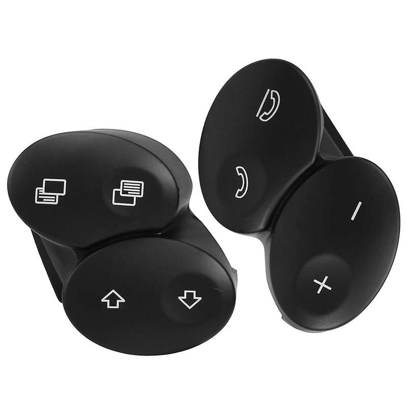Car Steering Wheel Switch Control Button Trim Cover for W218 Class W211 E Class 2006-2008 Black