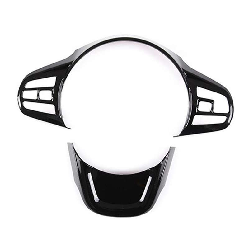 Car Steering Wheel Trim Cover Frame Stickers for MK5 A90 A91 2019-2022(Black)