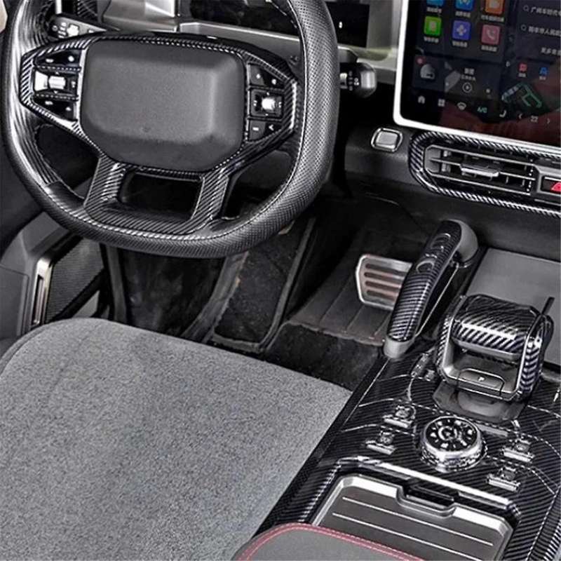 Car Steering Wheel Trim Fit for JETOUR Traveler 2023 Steering Wheel Decorative Frame Interior Acces