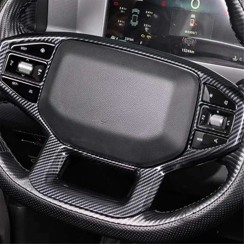 Car Steering Wheel Trim Fit for JETOUR Traveler 2023 Steering Wheel Decorative Frame Interior Acces