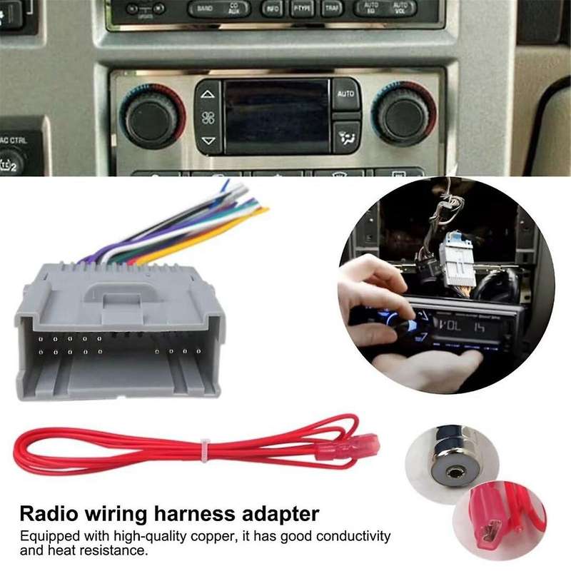 Car Stereo Radio Wiring Harness Adapter Connector for 2003-2007 Car Accessories