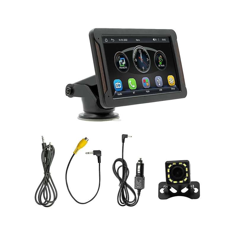 Car Stereo Wireless Carplay and Android Auto, 7 Inch Touchscreen Car Audio Bluetooth, Mirror Link