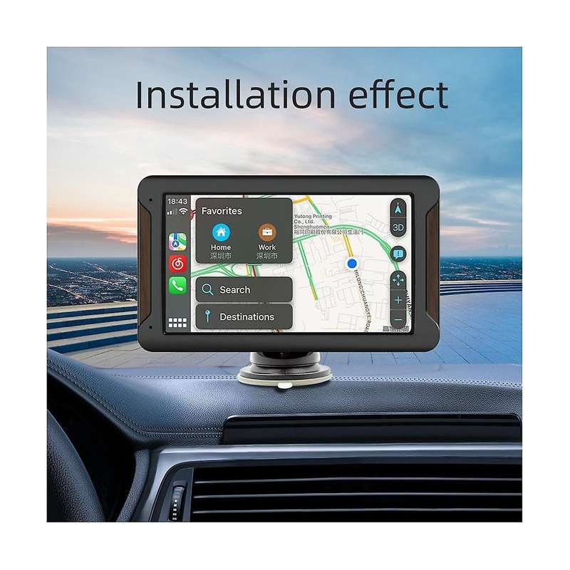 Car Stereo Wireless Carplay and Android Auto, 7 Inch Touchscreen Car Audio Bluetooth, Mirror Link