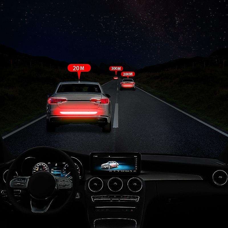 Car Sticker Reflective Warning Safety Tape Film Auto Strip Decoration Bumper Reflection Anti Collisi