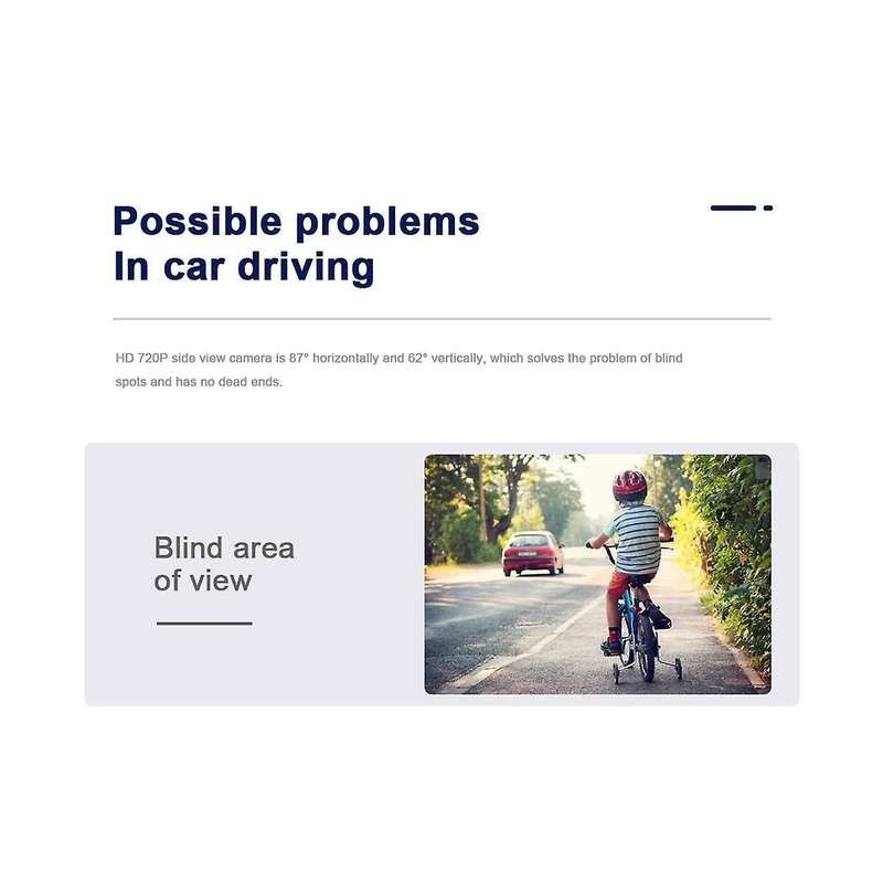 Car Sticker Installation Side View Camera Night Vision Hd Side View Blind Spot Parking Aid Left And