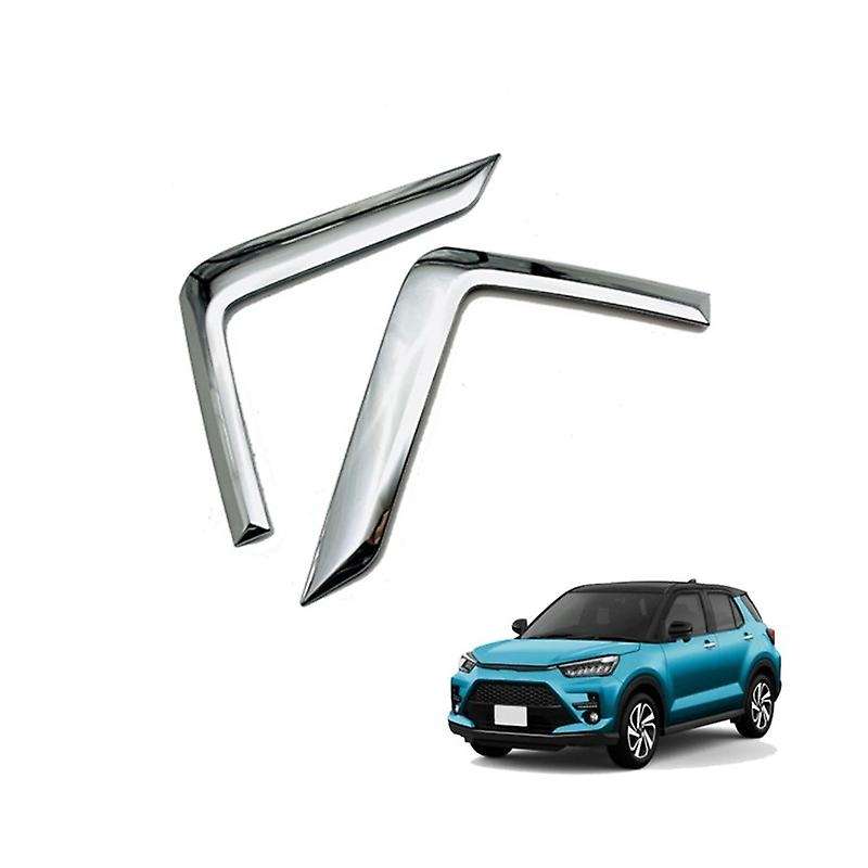 Car Stickers for Raize 2020 Car Front Fog Lamp Lights Cover Trim Decoration Strip Frame Accessories