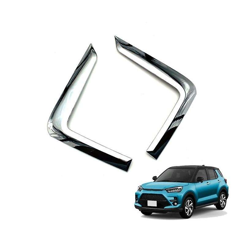 Car Stickers for Raize 2020 Car Front Fog Lamp Lights Cover Trim Decoration Strip Frame Accessories