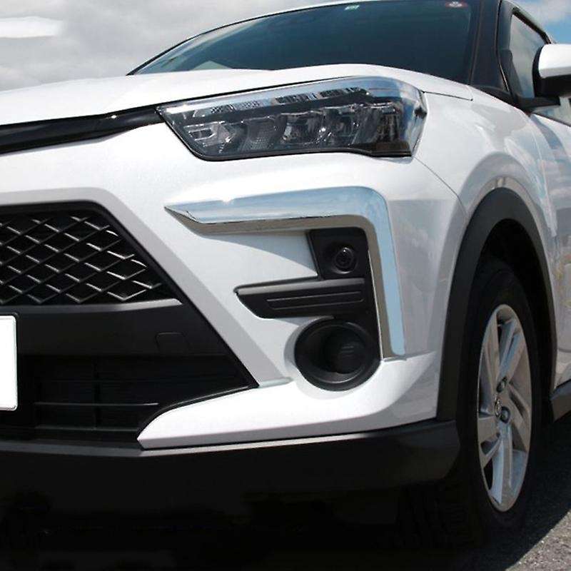 Car Stickers for Raize 2020 Car Front Fog Lamp Lights Cover Trim Decoration Strip Frame Accessories