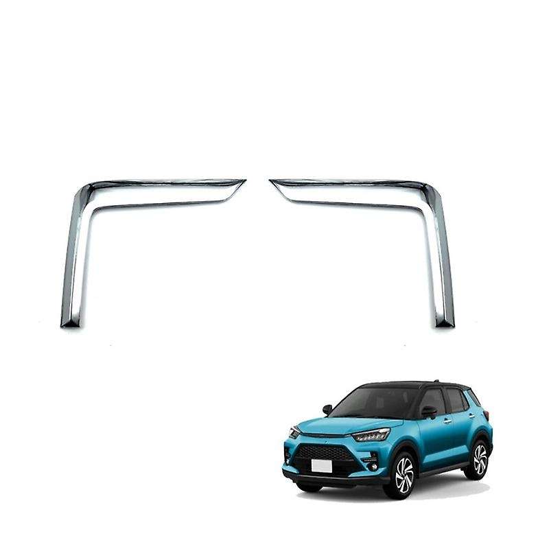 Car Stickers for Raize 2020 Car Front Fog Lamp Lights Cover Trim Decoration Strip Frame Accessories