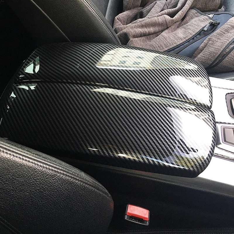 Car Storage Box Panel Cover Armrest Box Panel for X5 X6 E70 E71 Center Console Decoration Abs Snap