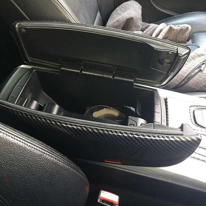 Car Storage Box Panel Cover Armrest Box Panel for X5 X6 E70 E71 Center Console Decoration Abs Snap
