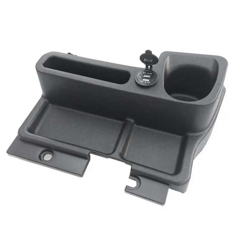 Car Storage Tray Insert Center Console Box Cup Holder with Usb Port for Land Cruiser Lc70 Lc71 Lc76