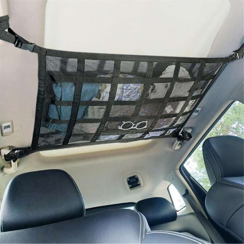 Car Strong Net Bag Load-bearing Mesh Car Roof Storage Capacity Car Ceiling Auto Accessories Roof St