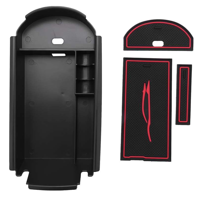 Car Styling Accessories Plastic Interior Armrest Storage Box Organizer Case Container Tray for C- 2