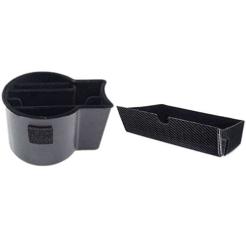 Car Style Center Console Storage Box Drawer Tray Cup Holder for Model X Model S 2012 -2019