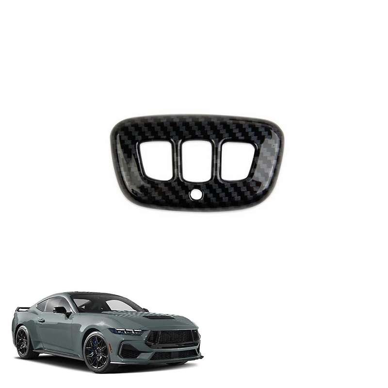 Car Sun Visor Button Cover Trim for 2024 Interior Accessories Carbon Fiber