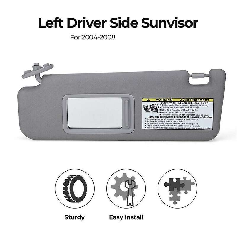 Car Sun Visor Interior Windshield Left Sunshade for 4runner 2004-2008 74320-3d050-e0 Lhd