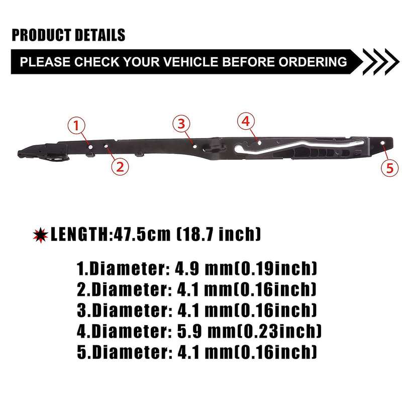 Car Sunroof Track Assembly Repair Kit for F250 F350 F450 Sunroof Guide Rails FL3Z-1651071-A