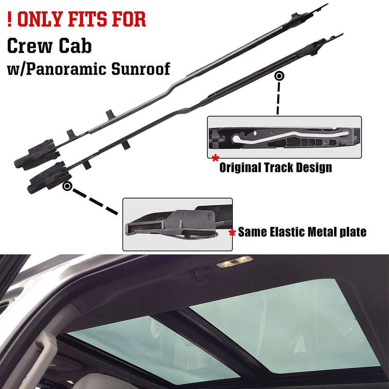 Car Sunroof Track Assembly Repair Kit for F250 F350 F450 Sunroof Guide Rails FL3Z-1651071-A