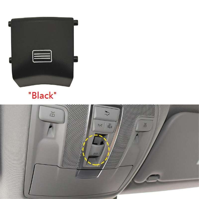 Car Sunroof Window Switch Button Cover Indoor Ceiling Light Switch for ML G W166 W292 W463 Black